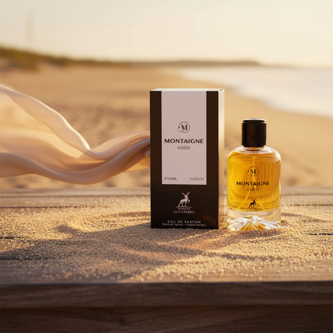Montaigne Coco Maison Alhambra perfume beach sunset women luxury scent Malaysia