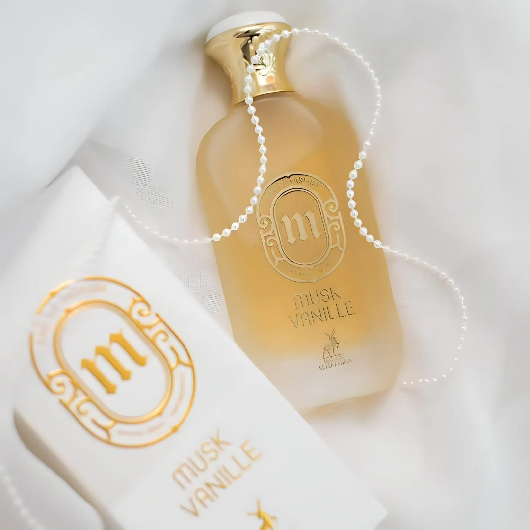 Botol Musk Vanille Alhambra minyak wangi aroma vanilla creamy manis sesuai dating Malaysia