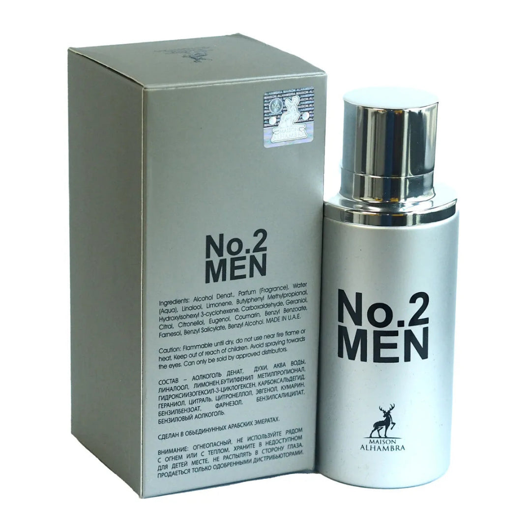 No.2 Men Maison Alhambra men fragrance citrus aromatic long lasting scent Malaysia