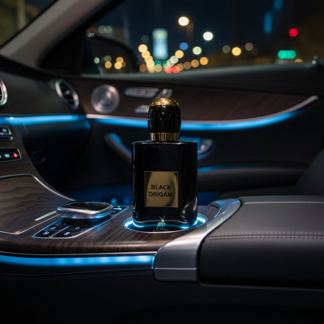 black origami pemegang cawan kereta malam malaysia