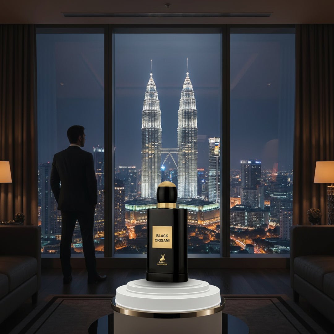 black origami lelaki tepi tingkap malam kl malaysia