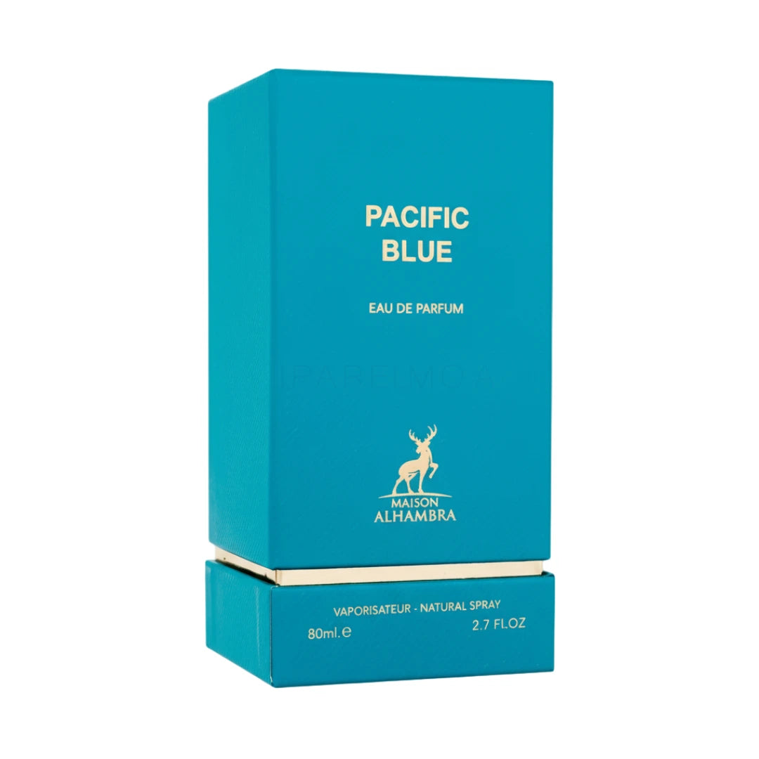 Pacific Blue perfume lelaki aroma oceanic woody citrus sesuai daily wear Malaysia