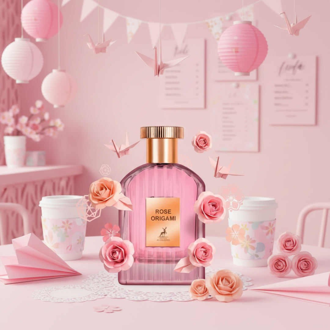 Rose Origami di kafe dengan tema kertas dan pink &ndash; perfume sweet Malaysia