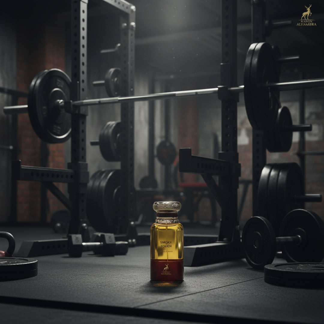 Smoky Touch di kawasan squat rack gaya maskulin