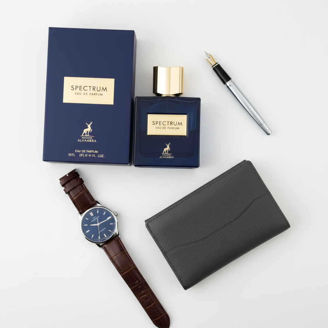 Spectrum perfume with watch wallet men luxury set Malaysia