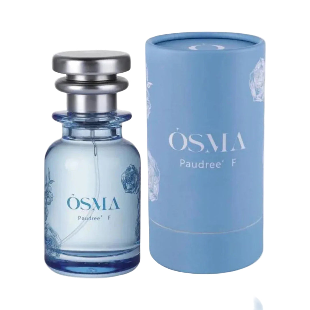 OSMA Paudree F perfume bottle and packaging on a white background