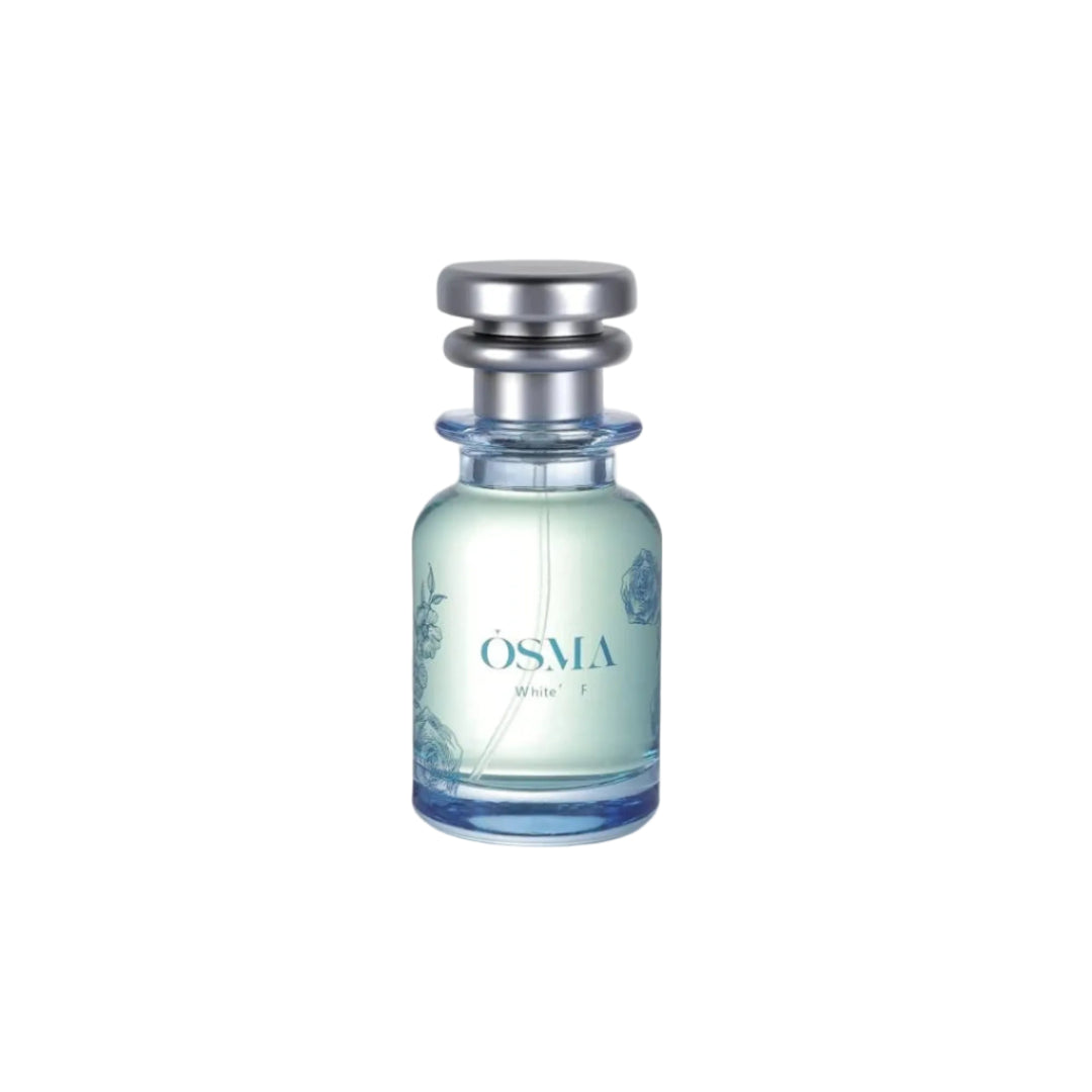 Osma perfume bottle on a light gray background