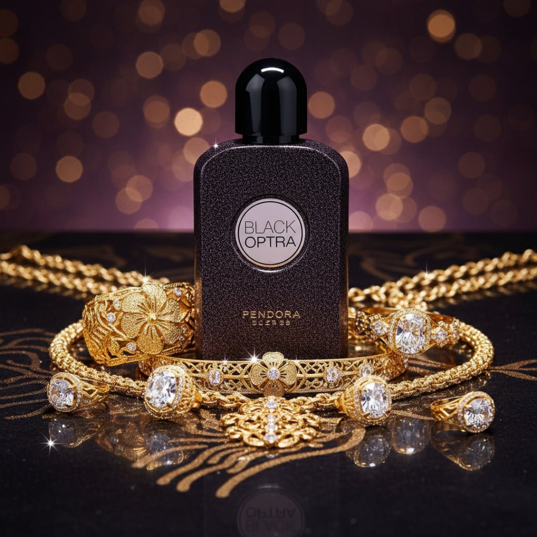 Black Optra dengan aksesori perhiasan &ndash; vibe glam Malaysia