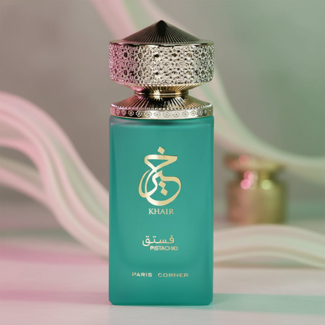 Khair Pistachio di Marina Putrajaya, lighting pink hijau lembut