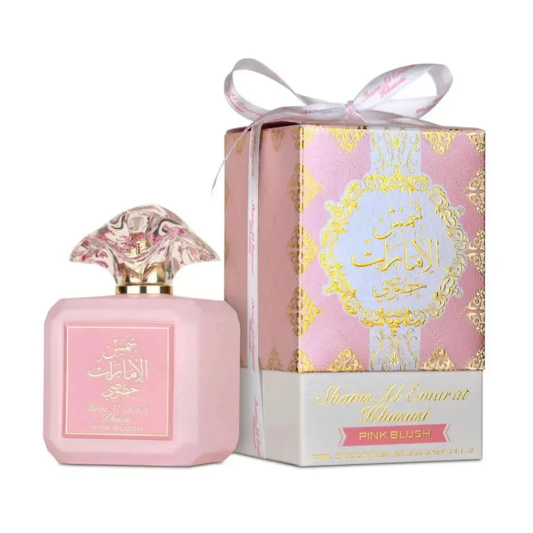 Pink Blush Shams Al Emarat Khususi Eau De Parfum Spray 100ML her Ard Al Zaafaran 