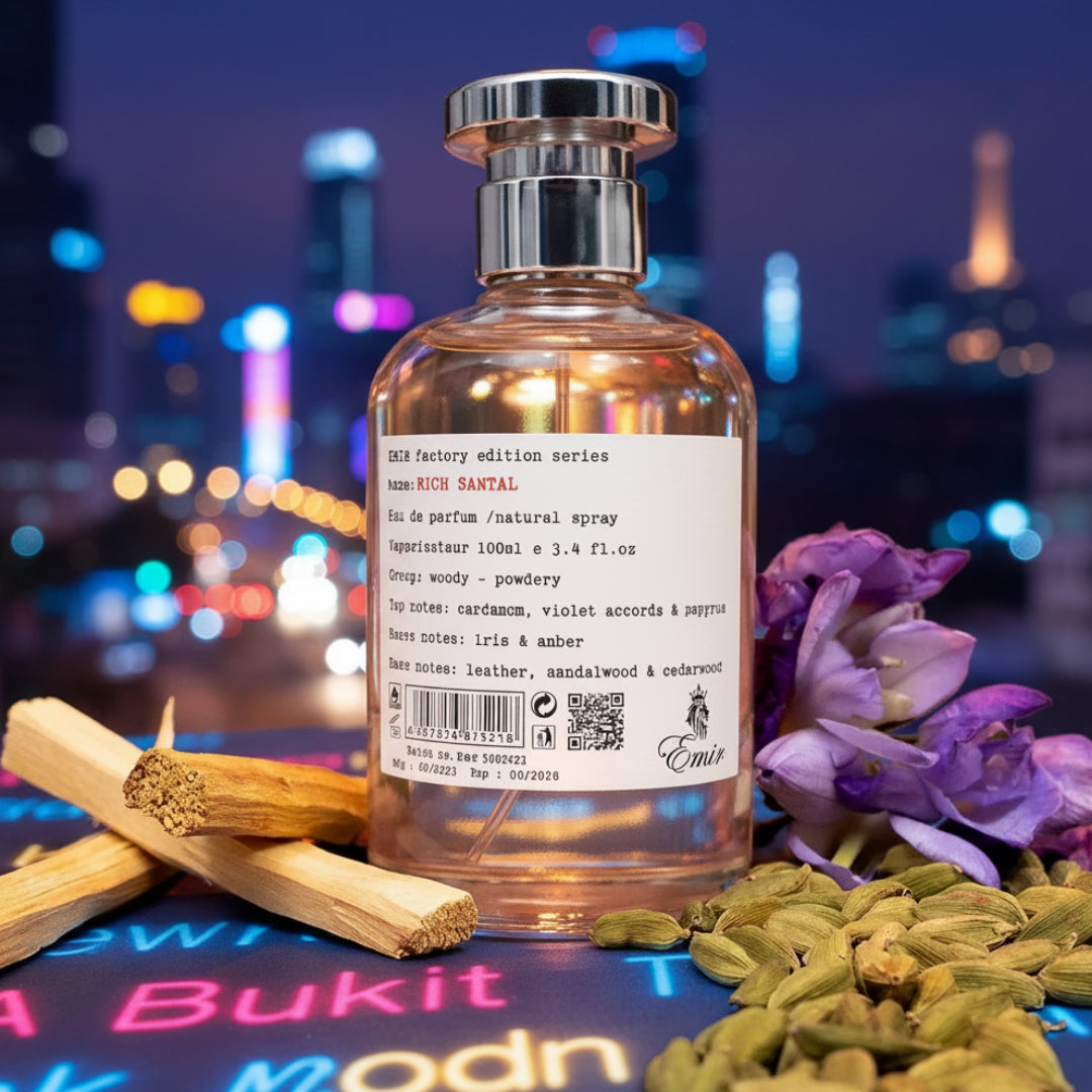 Rich Santal Emir di Bukit Bintang malam, vibe urban lelaki Malaysia
