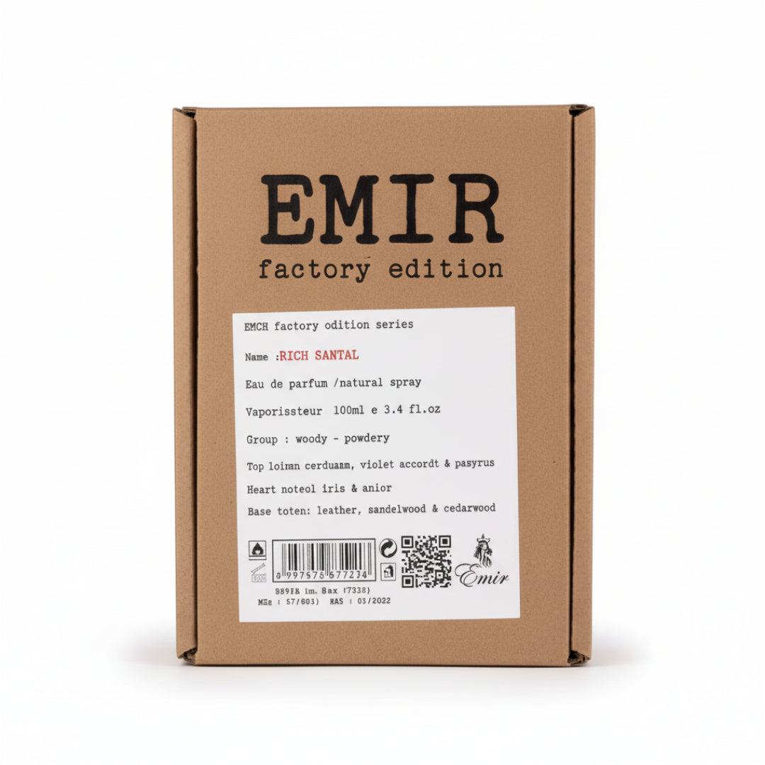 Rich Santal Emir perfume woody creamy soft spicy sesuai daily wear Malaysia