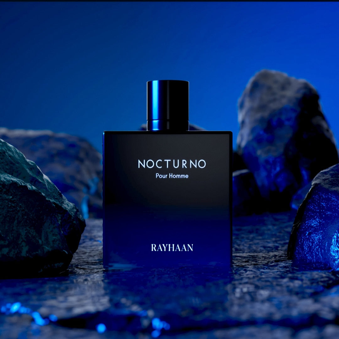 Perfume Nocturno Rayhaan &ndash; wangian lelaki moden, woody aromatic sesuai semua occasion Malaysia