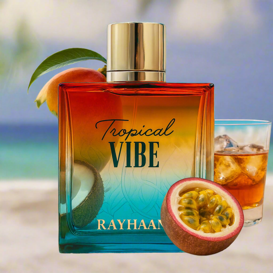 Rayhaan Tropical Vibe Eau de Parfum unisex fruity and tropical fragrance