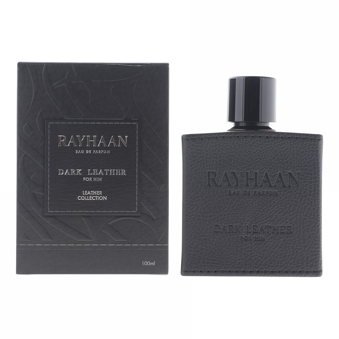 Rayhaan Rayhaan Leather Collection 100ml EDP &ndash; Corium, Dark Leather, Cordova feature on homepage bottle - view 4 - Premium fragrance collection Malaysia