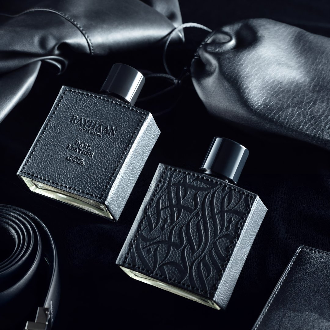 Rayhaan Rayhaan Leather Collection 100ml EDP &ndash; Corium, Dark Leather, Cordova feature on homepage bottle - view 5 - Premium fragrance collection Malaysia