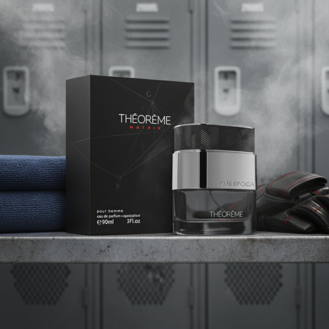 Theoreme Matrix by Rue Broca 90ml EDP bottle and box gym locker steam men fragrance Malaysia”