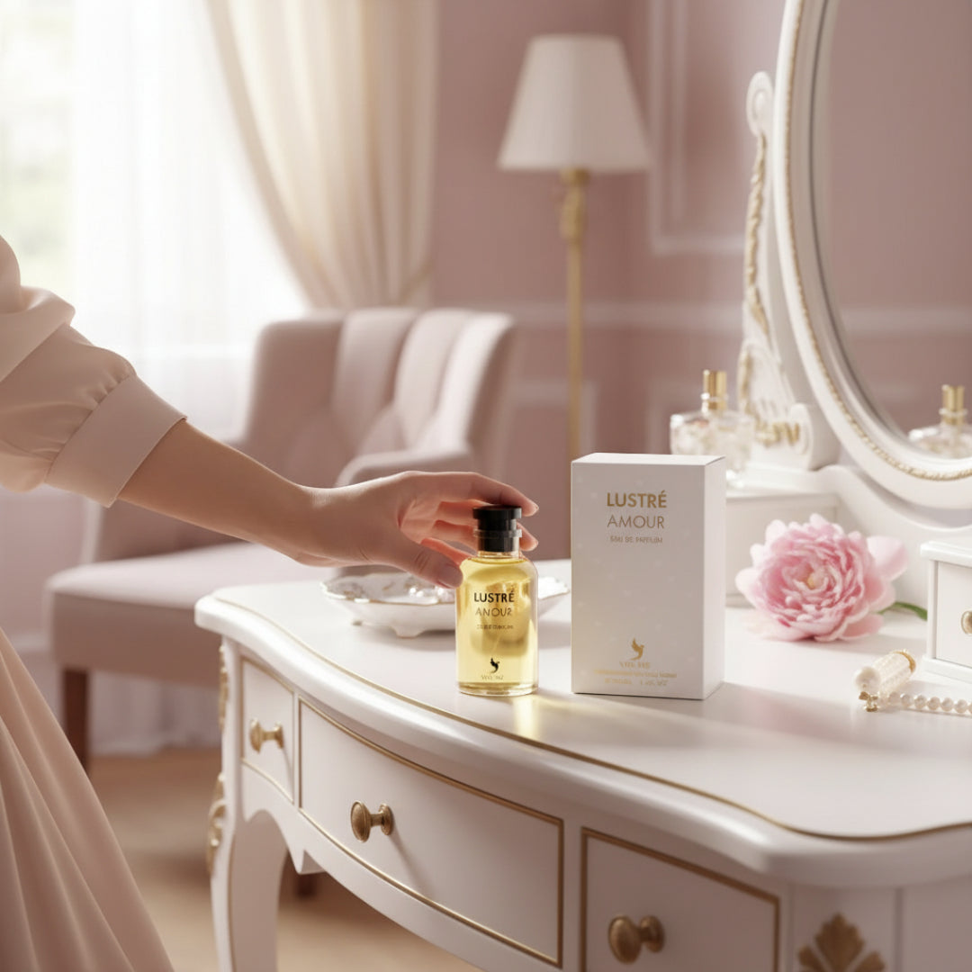 lustre amour wanita bilik tidur meja solek malaysia