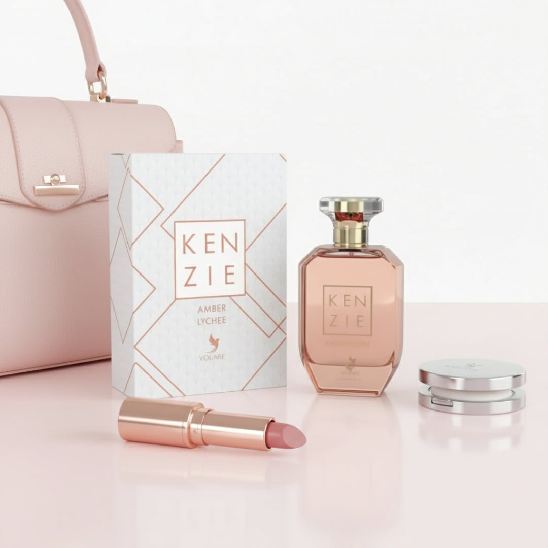 amber lychee kenzie flatlay beg wanita makeup pink malaysia