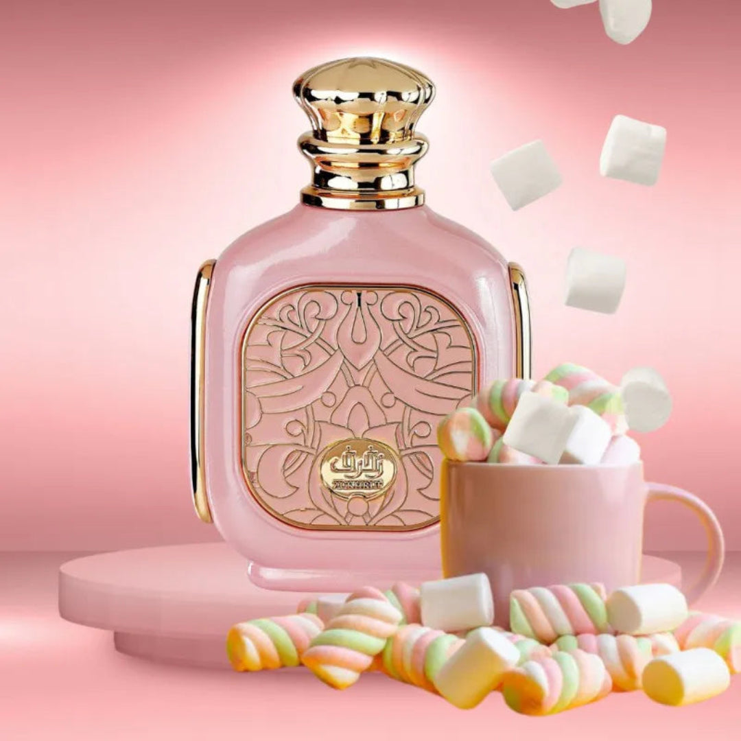 Haruman premium Zukhruf Femme Pink Zimaya &ndash; bau floral fruity manis seharian Malaysia