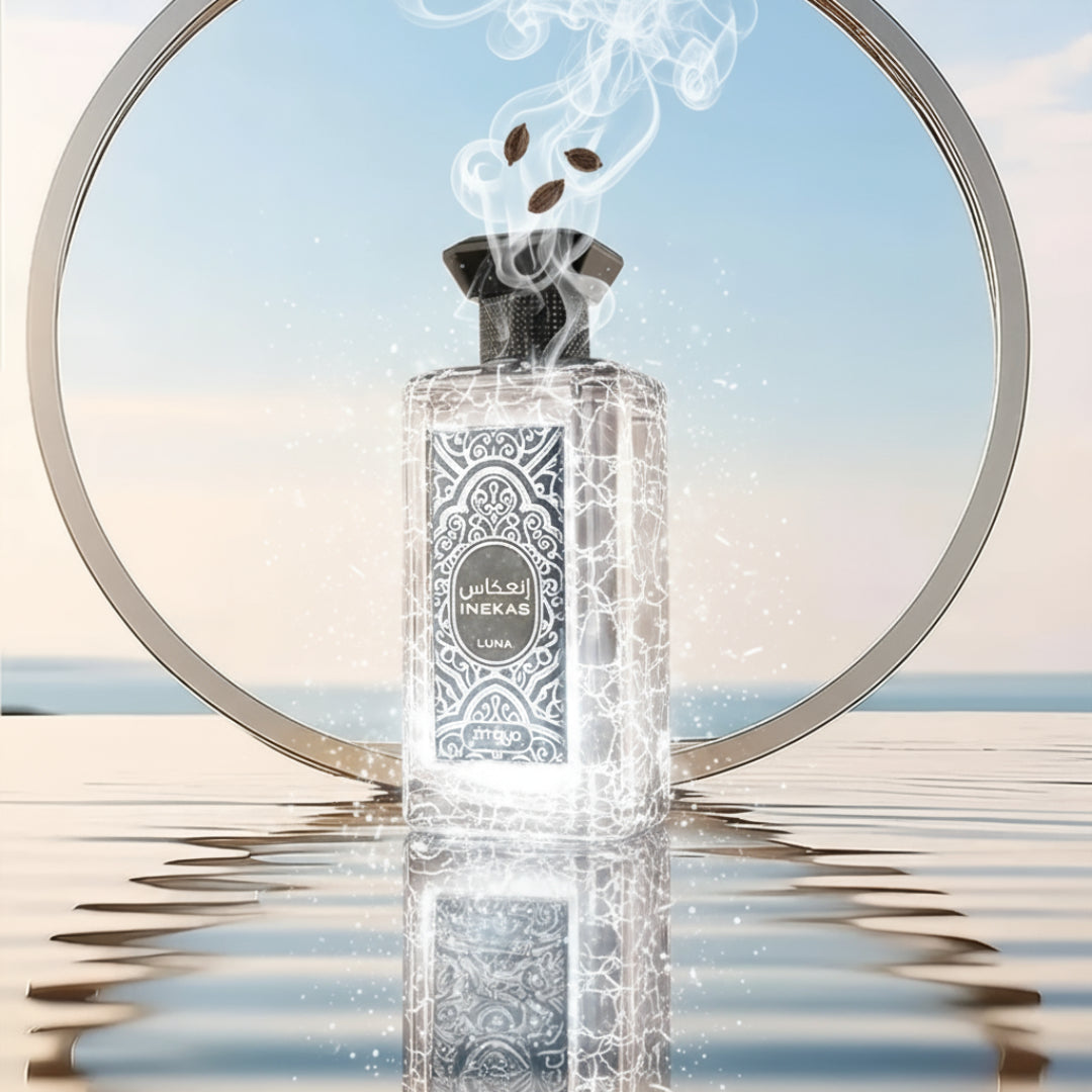 Zimaya Inekas Luna Cracked bottle silver glow with cardamom smoke Malaysia”