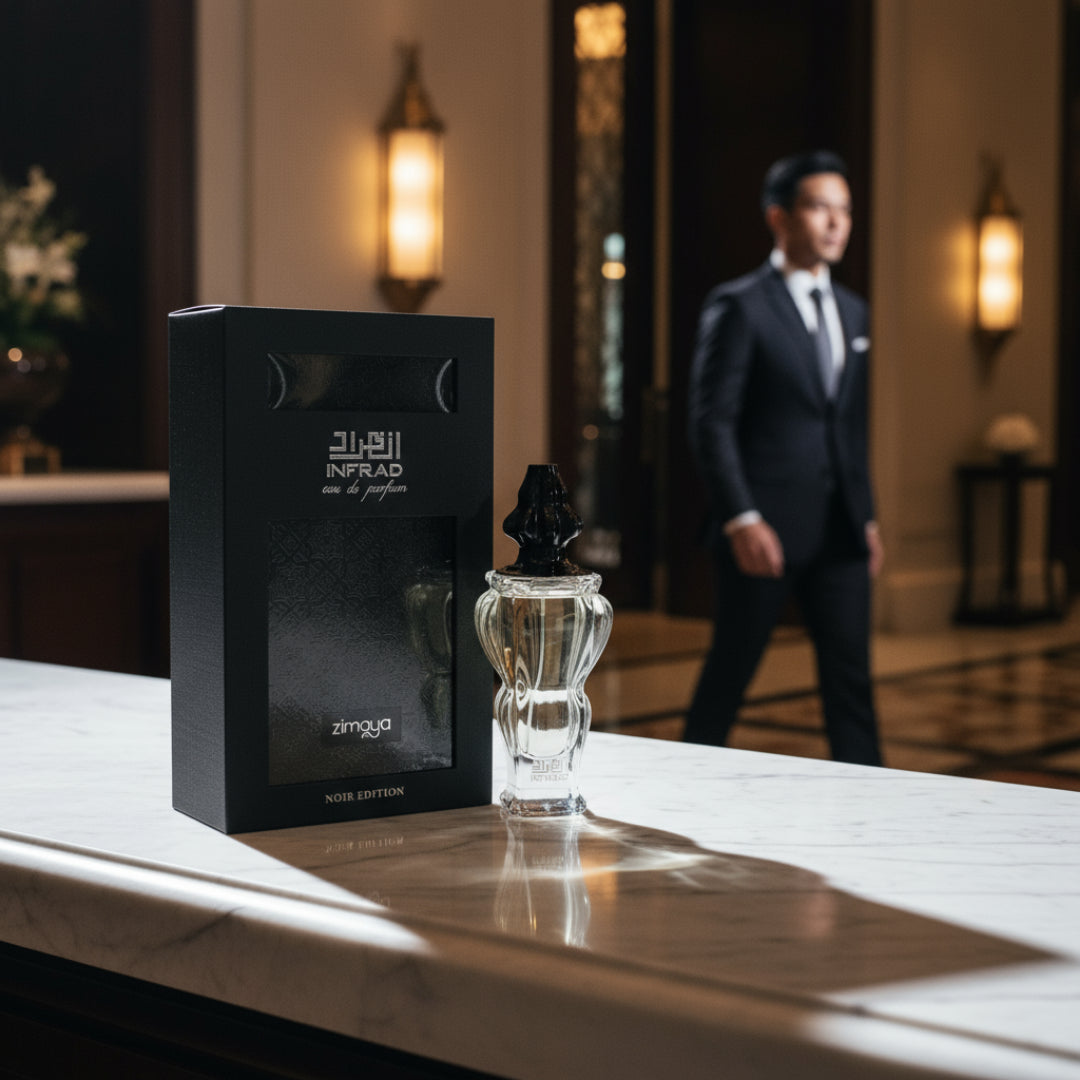 Infrad Noir Zimaya di Mandarin Oriental KL lobi mewah lelaki Malaysia