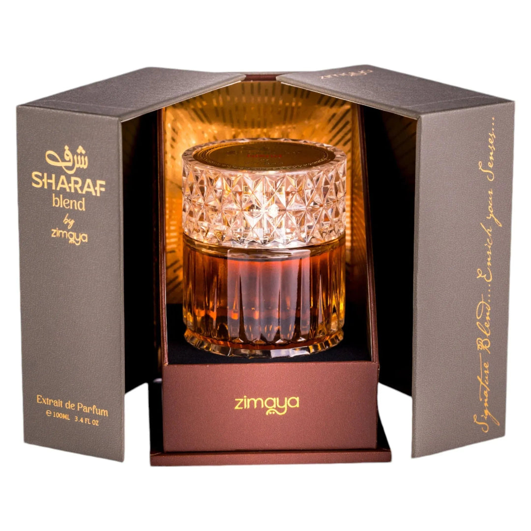 Perfume unisex Sharaf Blend Zimaya original Malaysia &ndash; minyak wangi dates, nutmeg &amp; saffron padu