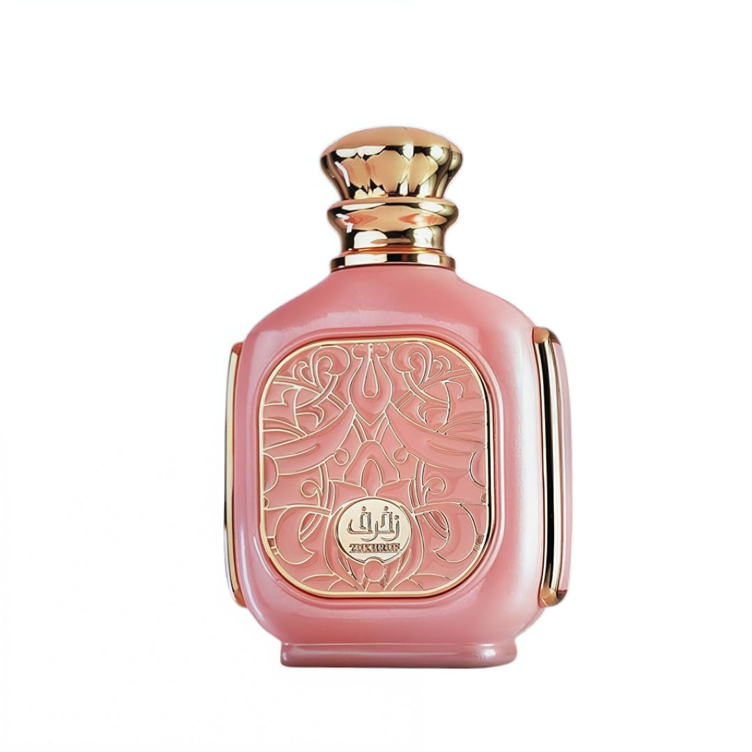 Perfume wanita Zukhruf Femme Pink Zimaya original Malaysia &ndash; minyak wangi sweet dan elegan