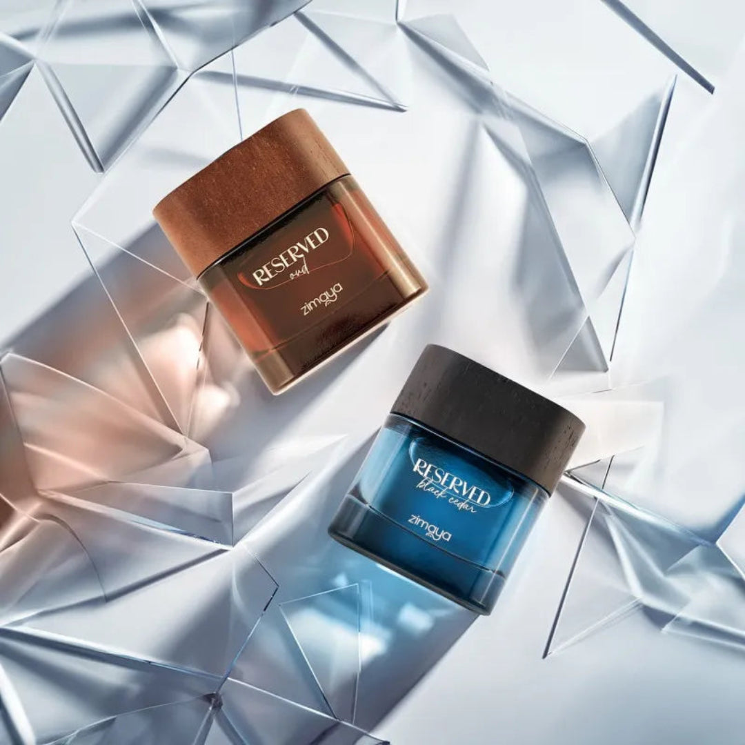 Zimaya Reserved Black Cedar 100ml EDP &ndash; haruman moden unisex bau kedalaman kayu &amp; rempah Malaysia