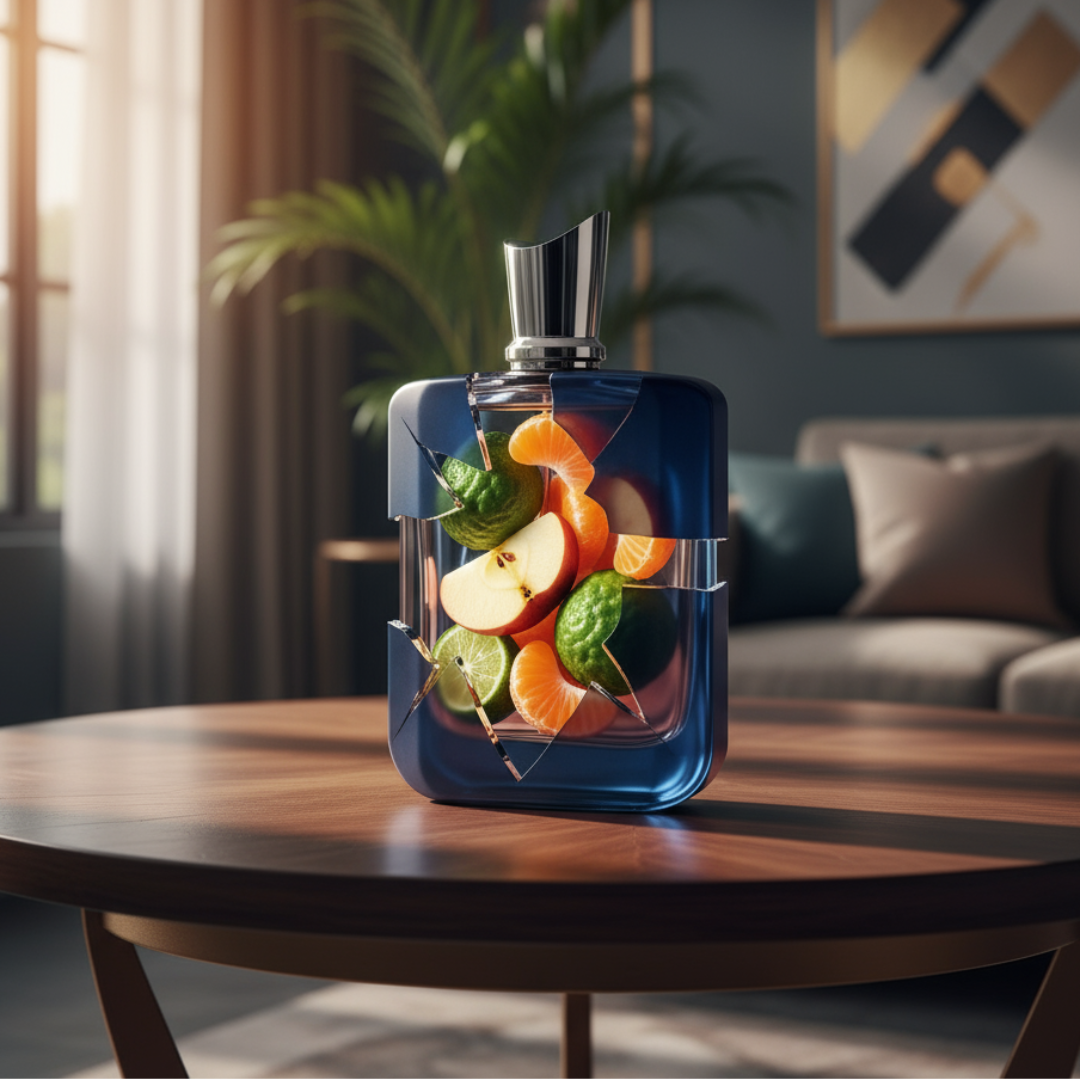 Zimaya Royal Paragon 100 ml &ndash; Blue perfume bottle with silver cap on a white background