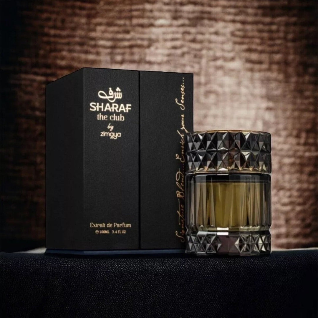 Zimaya Sharaf The Club unisex perfume Malaysia &ndash; bau oak moss, musk &amp; ambergris yang menarik