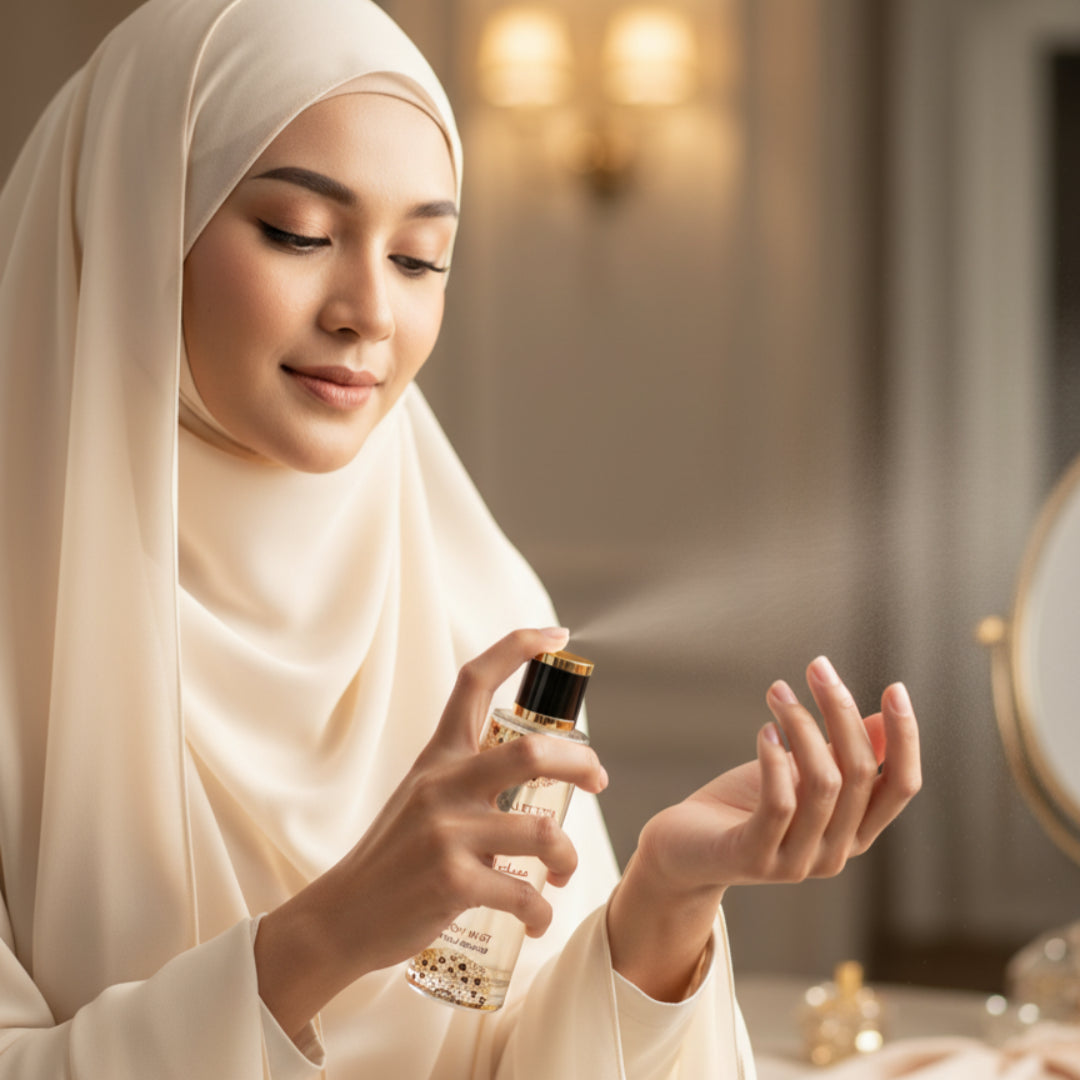 Perfume bottle labeled 'Tahara Vanilla' by Al' Oud Orchid on a white background