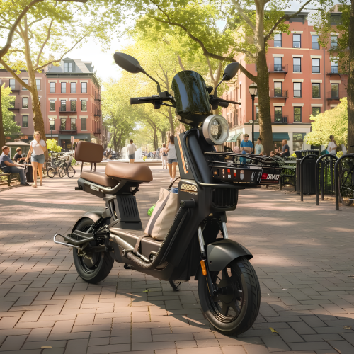 BM2056 Moto Elétrica 1000W  Autonomia De Até 50Km Por Carga Bateria De Lítio Peso Máximo Suportado 150Kg