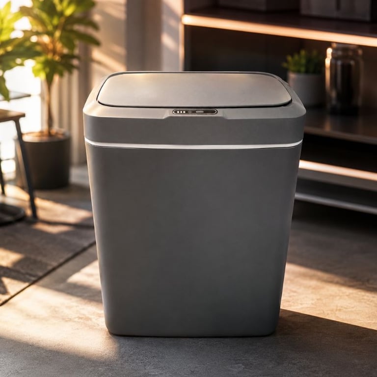 Lixeira Sensor Automática Inteligente de Banheiro Cozinha Escritório Capacidade 15 Litros
