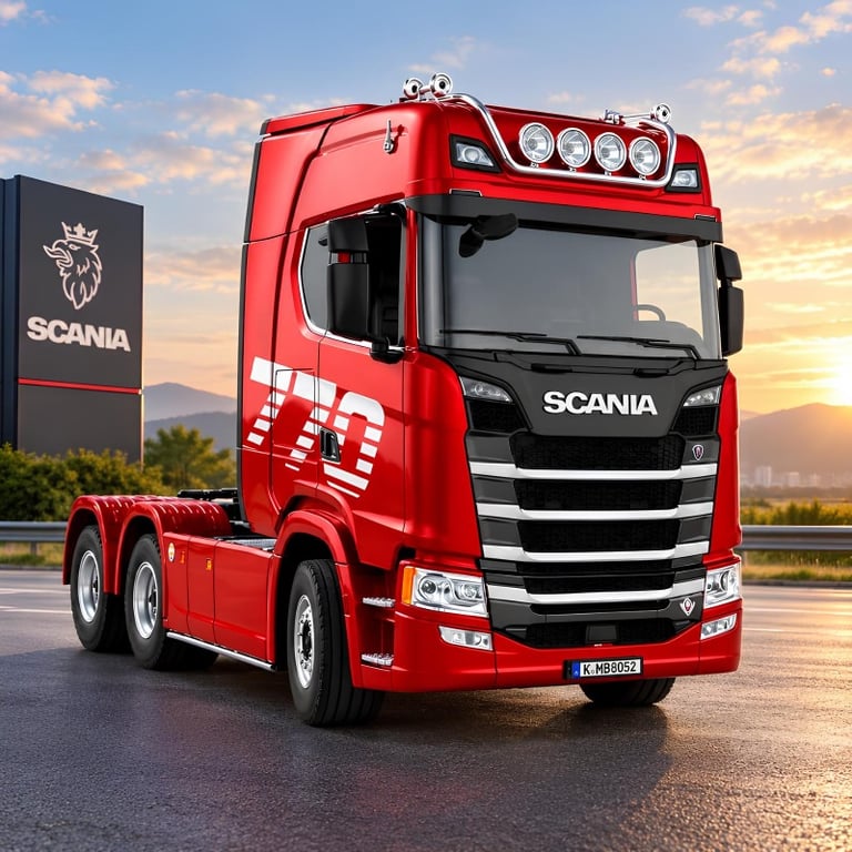 Caminhão Scania Com Controle Remoto 770 S V8 RC Escala 1:18 