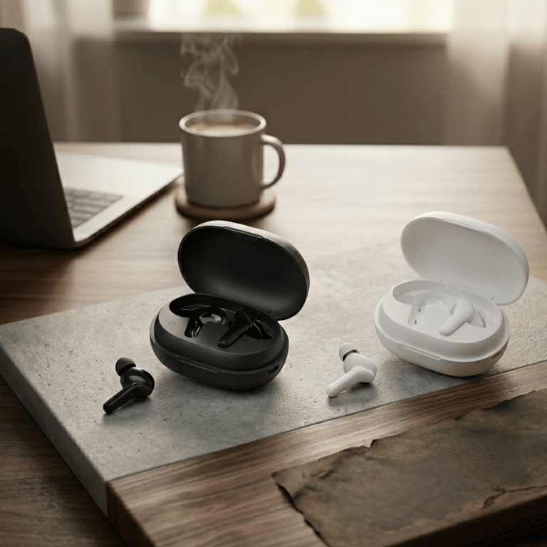 Fone De Ouvido Bluetooth Com Estojo De Carregamento USB Tipo-C
