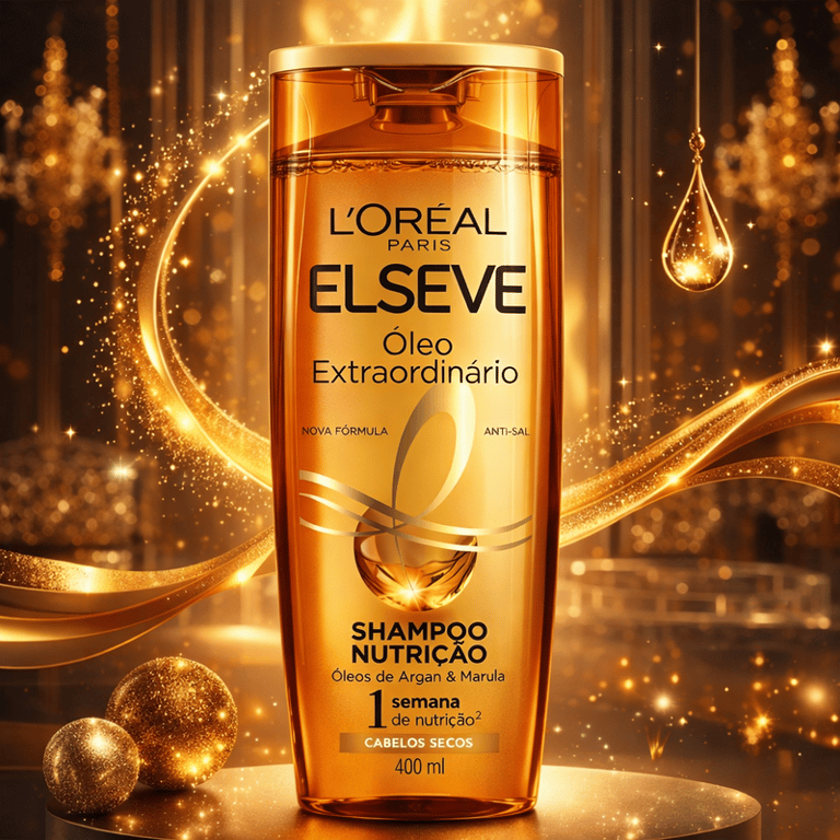 Shampoo Nutrição Elseve Óleo Extraordinário L'Oréal Paris 400ml