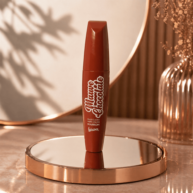 Máscara Para Cílios Mauve Chocolate Marrom Luisance 12ml