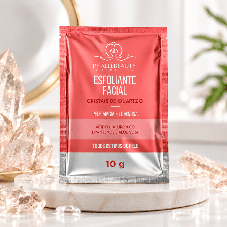 Esfoliante Facial Cristais de Quartzo Sachê Phállebeauty 10g