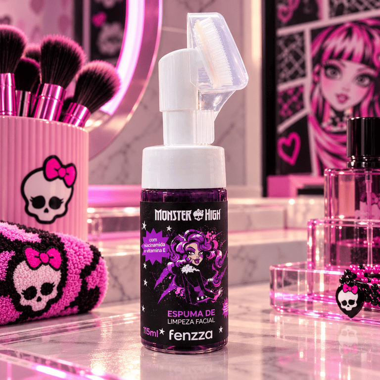 Espuma De Limpeza Facial Monster High Fenzza 115ml