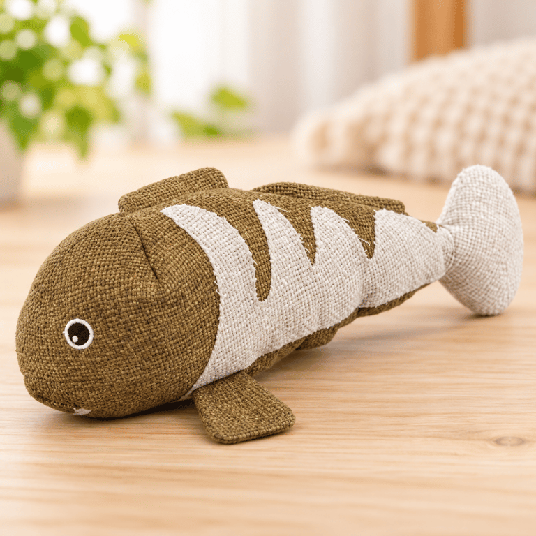 Brinquedo Peixe De Pelúcia Macio Para Pets