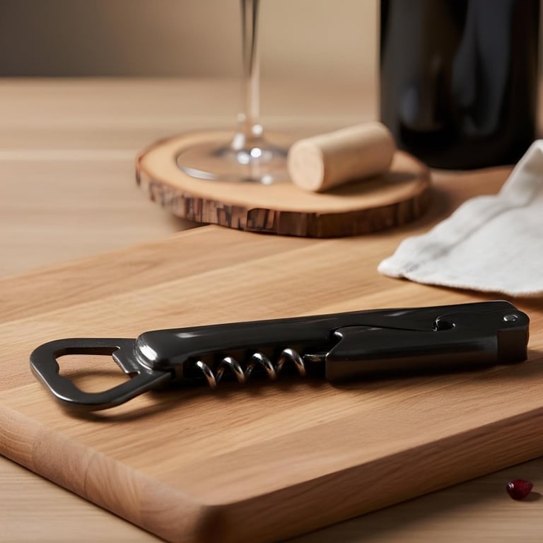 Saca Rolhas Com Abridor De Garrafas Integrado Tipo Sommelier
