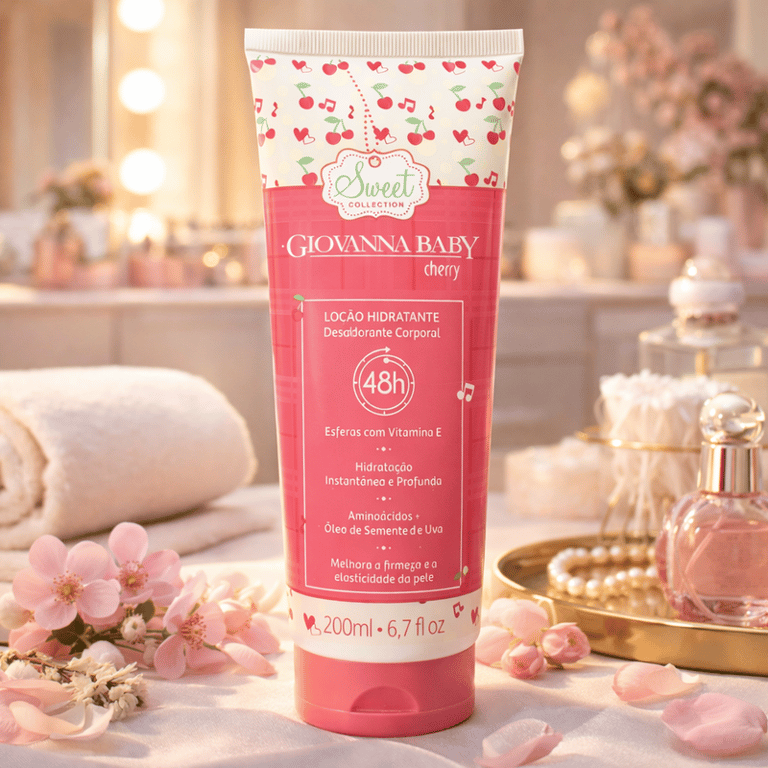 Loção Hidratante Desodorante Corporal Cherry Giovanna Baby 200ml