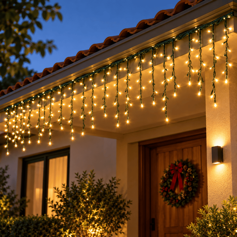  Pisca Pisca Estrobo 20 Metros 900 Leds Branco Quente com Fio Verde Bivolt 