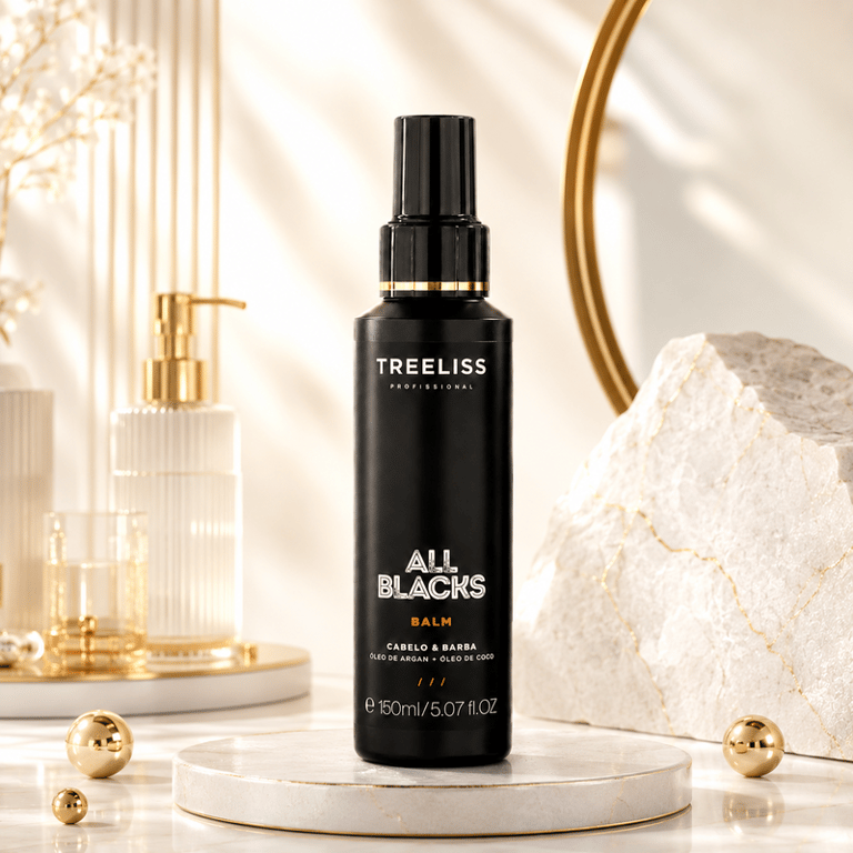 Finalizador ﻿Balm Cabelo & Barba All Blacks Treeliss 150ml