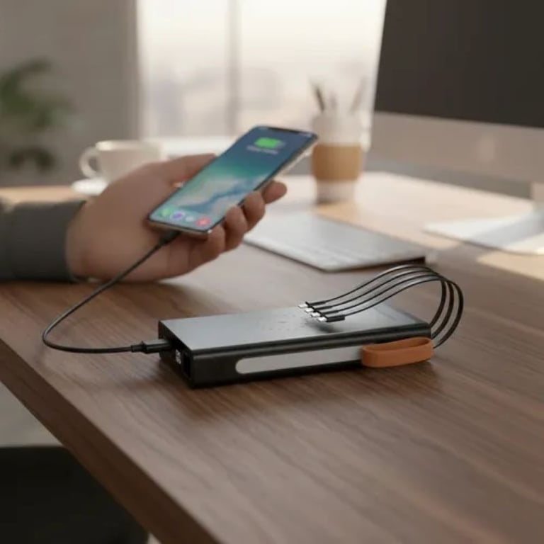 Carregador Turbo Power Bank Indução 20000 Mha 