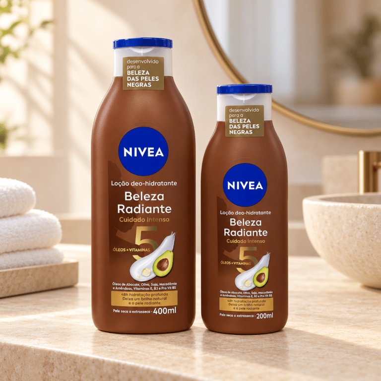 Loção Deo-Hidratante Beleza Radiante Cuidado Intenso Pele Seca NIVEA