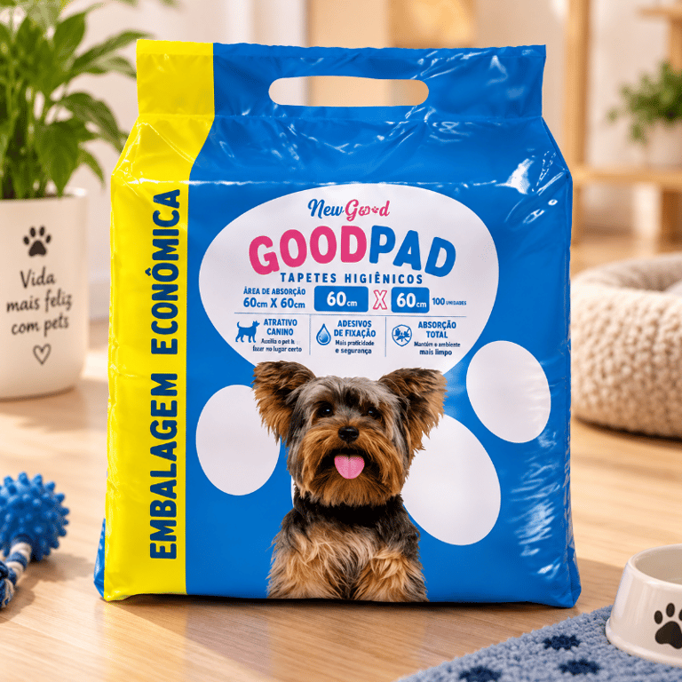 Tapete Higiênico Para Cães 60x60 Com 100 Unidades