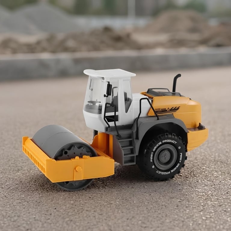 Caminhão Trator Rolo Compactador Brinquedo City Truck