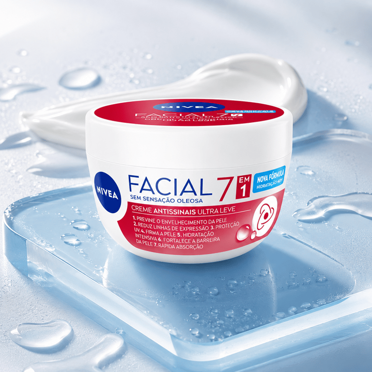 Creme Facial Antissinais Ultraleve 7 em 1 Nivea 100g